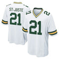 GB.Packers #21 Benjamin St-Juste Player White Home Game CAdoa Stitched Jerseys