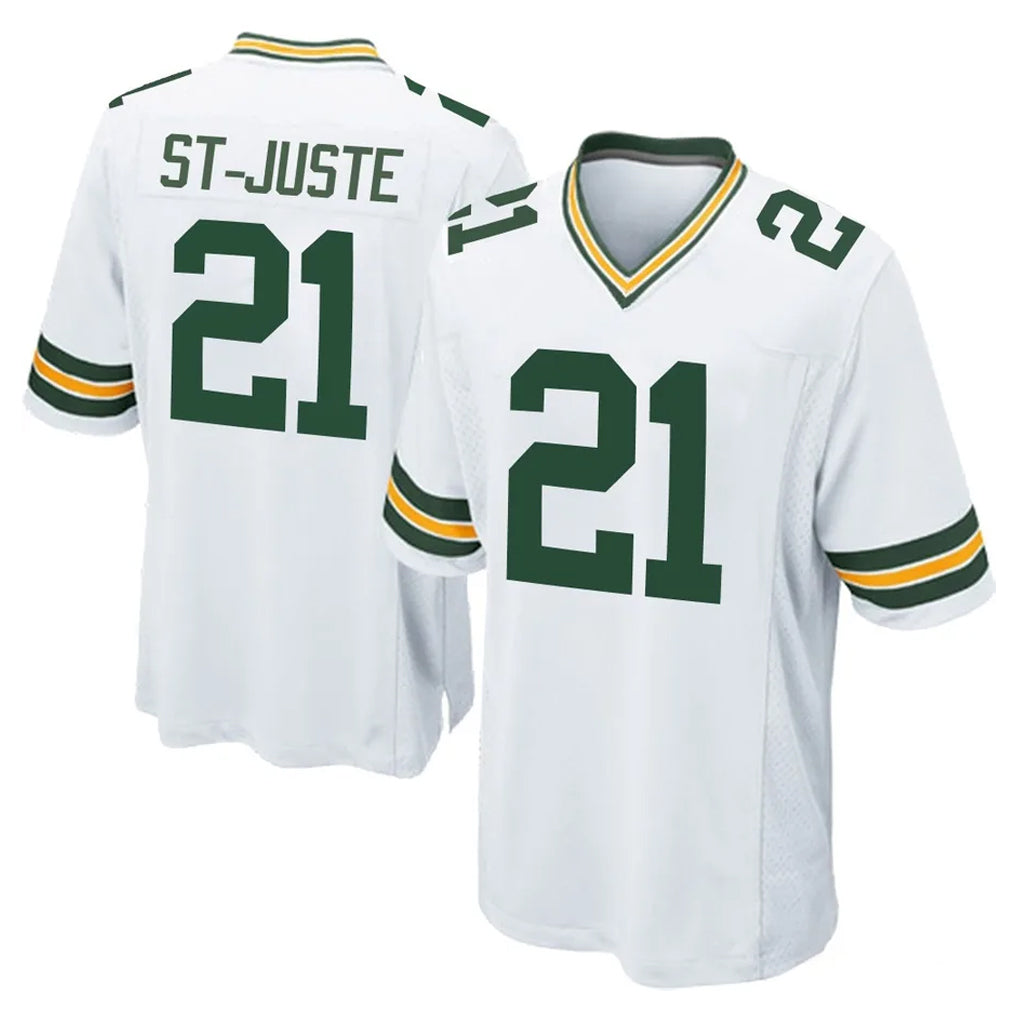 GB.Packers #21 Benjamin St-Juste Player White Home Game CAdoa Stitched Jerseys