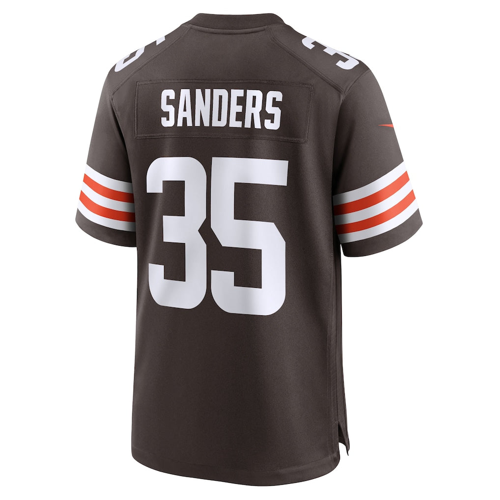CAdoa C.Browns #35 Raheim Sanders Brown Team Game Jersey