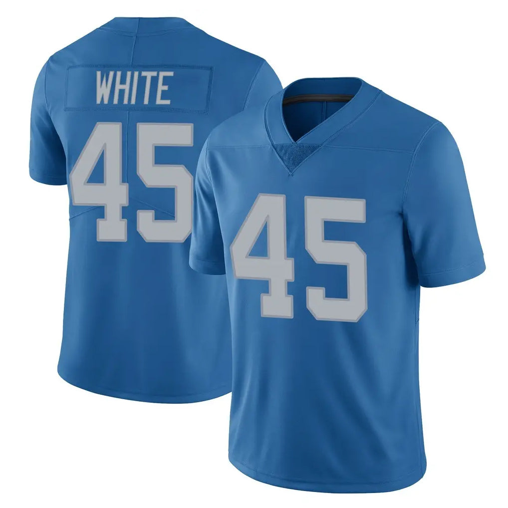 D.Lions #45 Devin White Player Blue Limited Throwback Vapor Untouchable CAdoa Stitched Jerseys