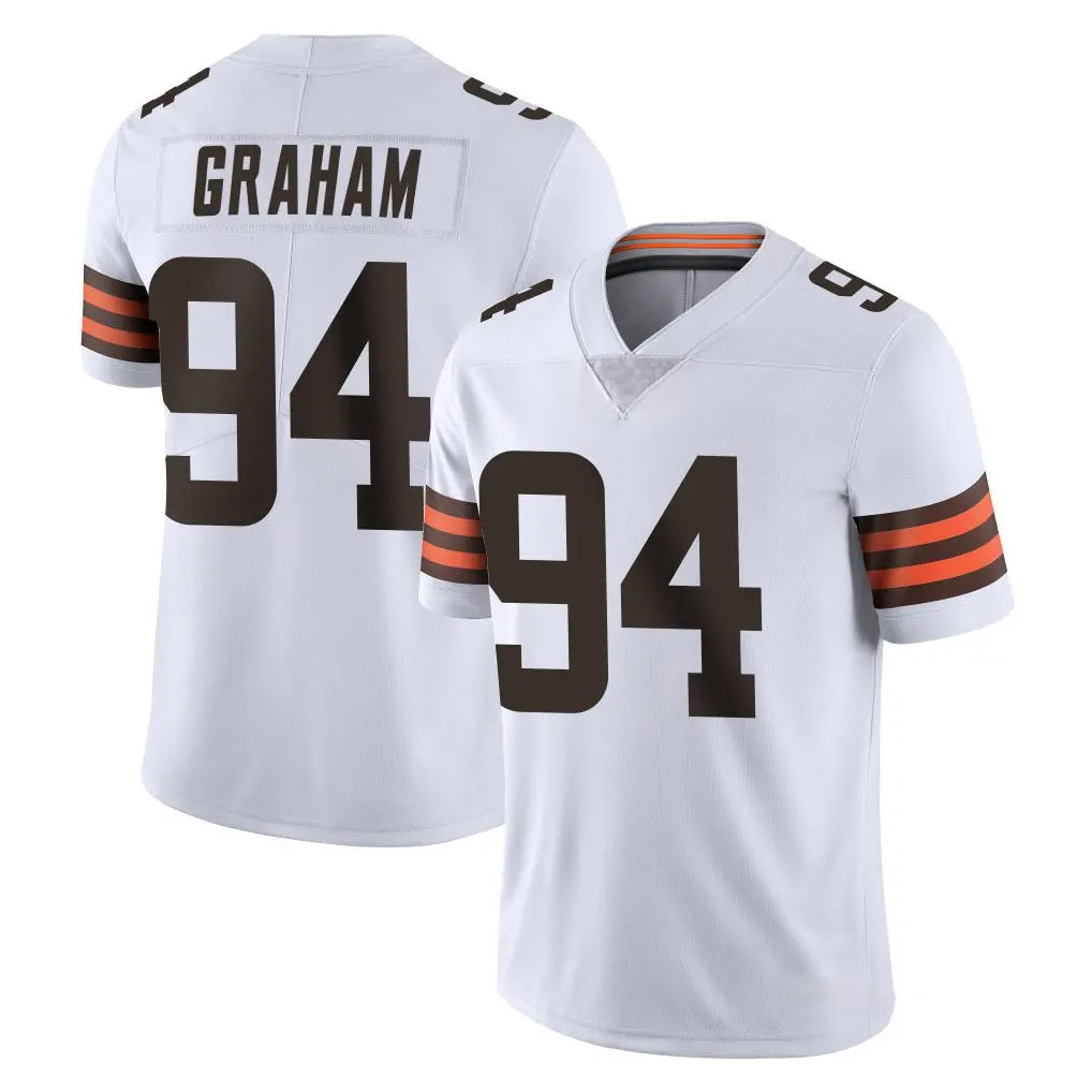 C.Browns #94 Mason Graham Player White Vapor Untouchable Limited Home Game CAdoa Stitched Jerseys