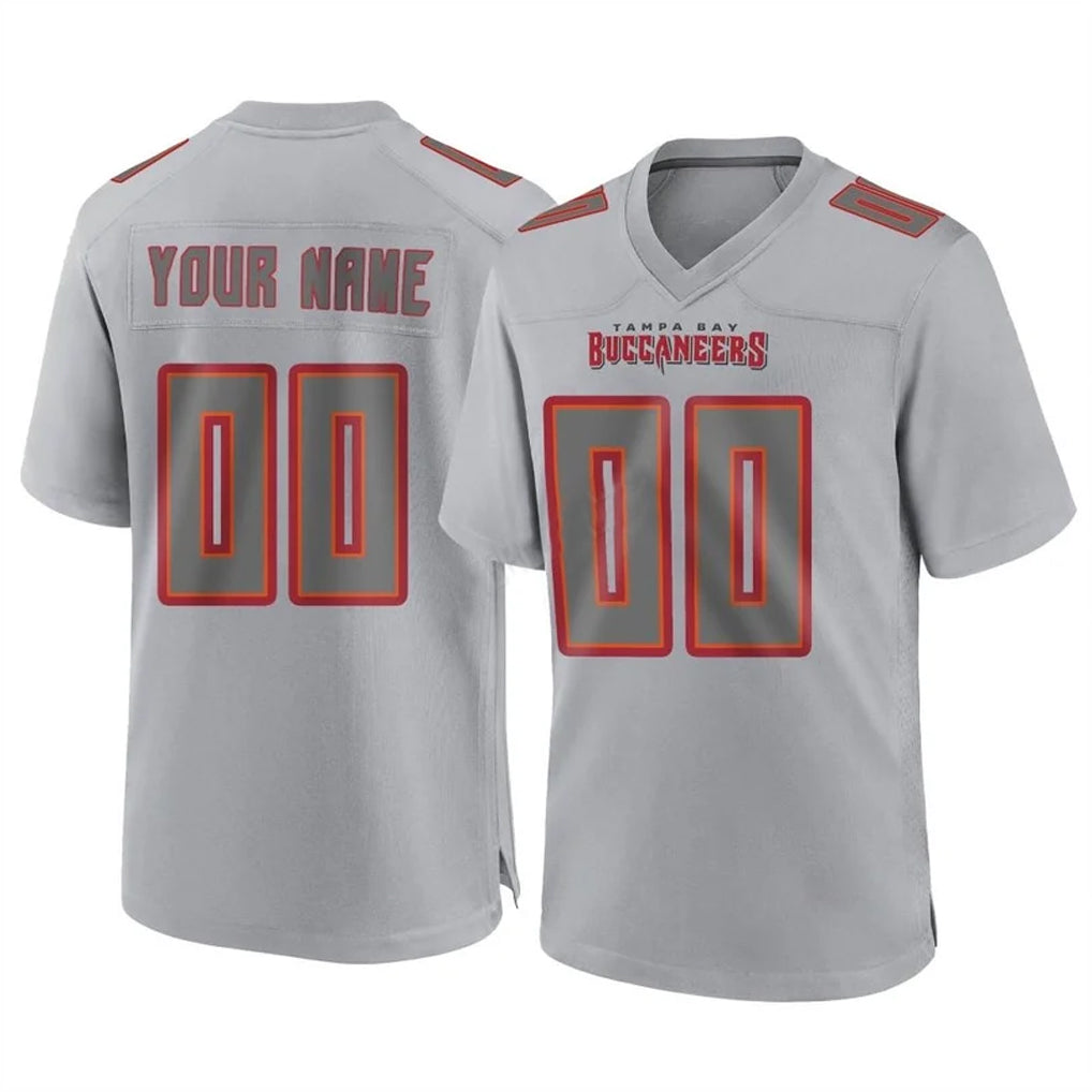 Custom TB.Buccaneers Gray Atmosphere Fashion Home Game Any Name & Numbers CAdoa Stitched Jerseys