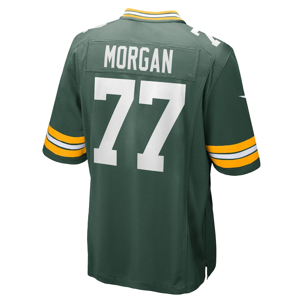 CAdoa GB.Packers #77 Jordan Morgan Green Game Jersey
