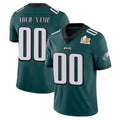 Custom P.Eagles Team Color Green Vapor Untouchable Super Bowl LIX Home Game Any Name & Numbers CAdoa Stitched Jerseys