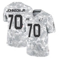 A.Cardinals #70 Paris Johnson Jr. Player Arctic Camo Limited Salute To Service Home Game CAdoa Stitched Jerseys