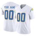 Custom LA.Chargers White Limited Vapor F.U.S.E. Home Game Any Name & Numbers CAdoa Stitched Jerseys