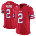 B.Bills #2 DJ Moore Player Red Vapor Untouchable Limited CAdoa Stitched Jerseys
