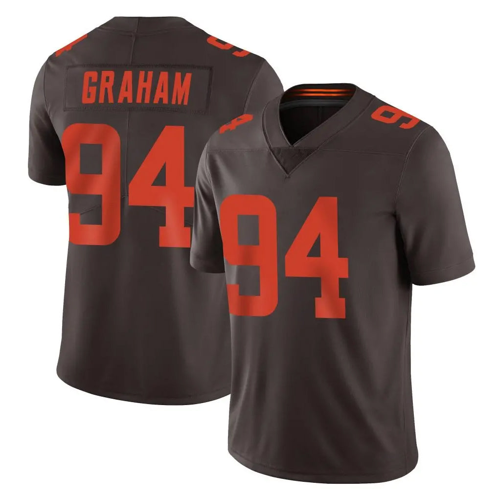 C.Browns #94 Mason Graham Player Browns Color Rush Limited Home Game CAdoa Stitched Jerseys