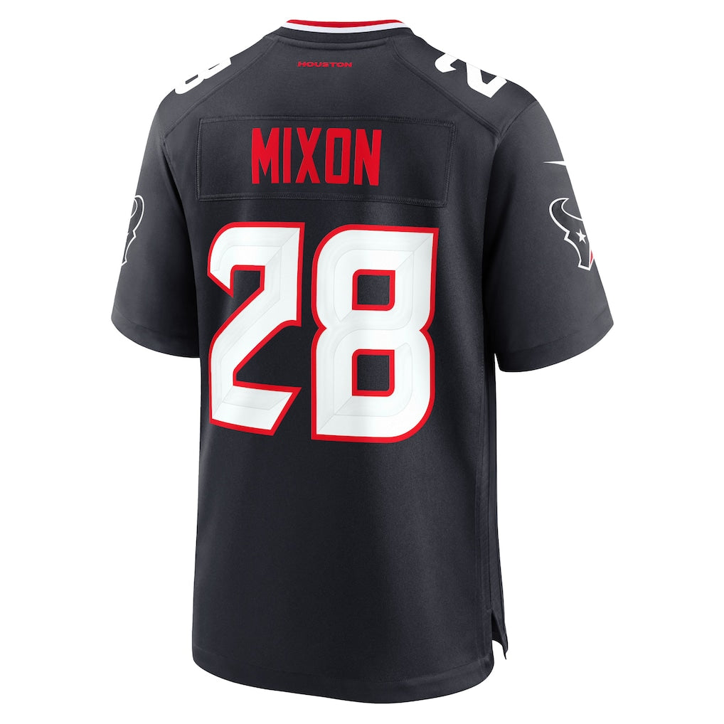 CAdoa H.Texans #28 Joe Mixon Navy Game Jersey