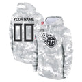 Custom T.Titans Camo Arctic Salute to Service Pullover Hoodies Home Game Any Name & Numbers CAdoa Stitched Jerseys
