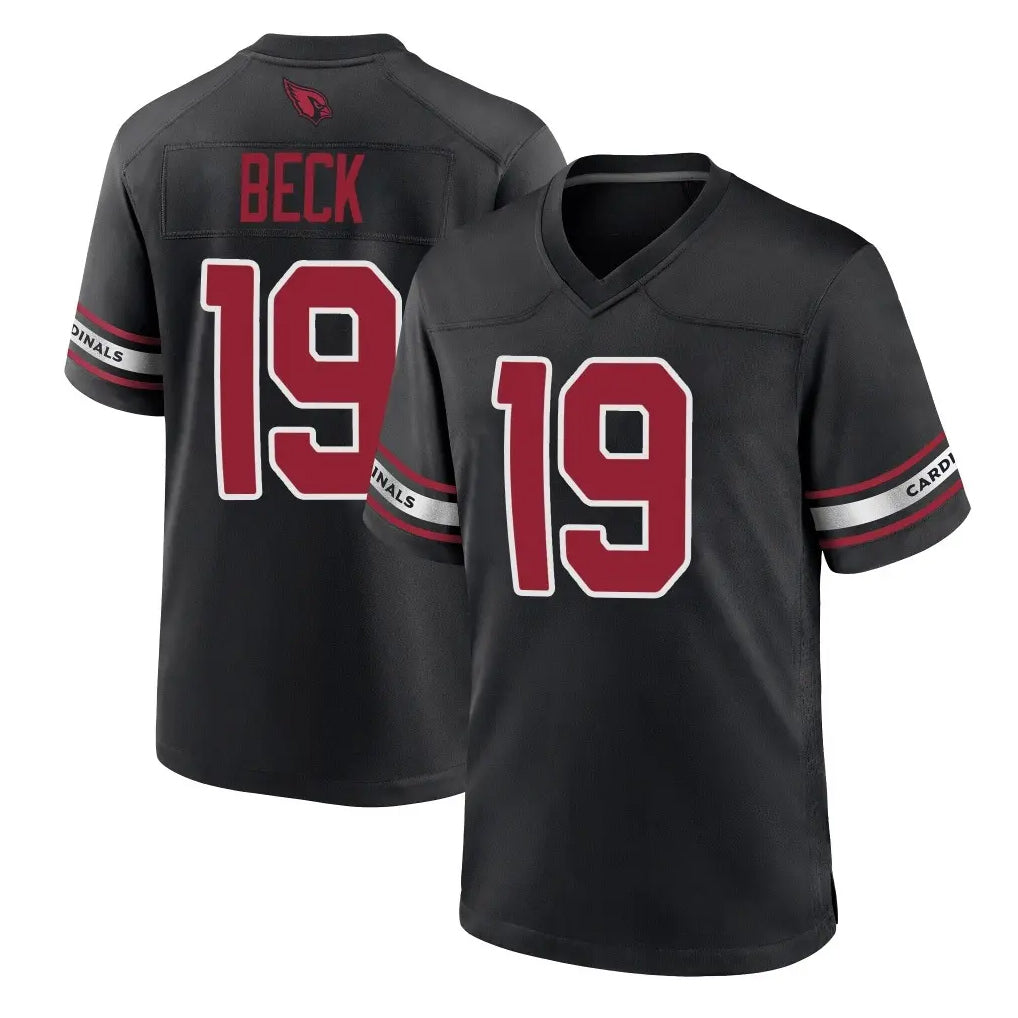 A.Cardinals #19 Carson Beck Player Black Alternate Game beagls Stitched Jerseys