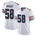 C.Bears #58 Darnell Wright Player White Classic Vapor Limited Home Game CAdoa Stitched Jerseys