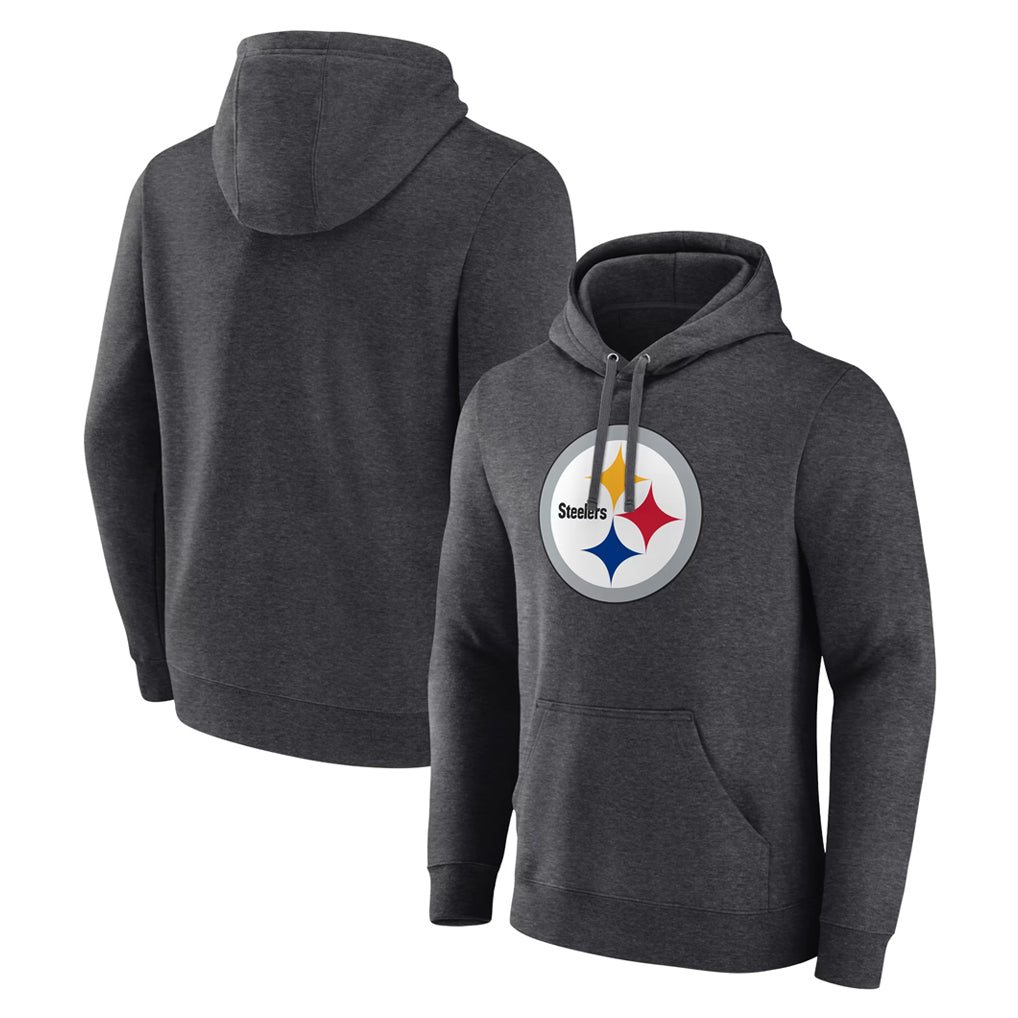 Custom P.Steelers Gray Pullover Hoodies Limited Any Name & Numbers  CAdoa Stitched Jerseys