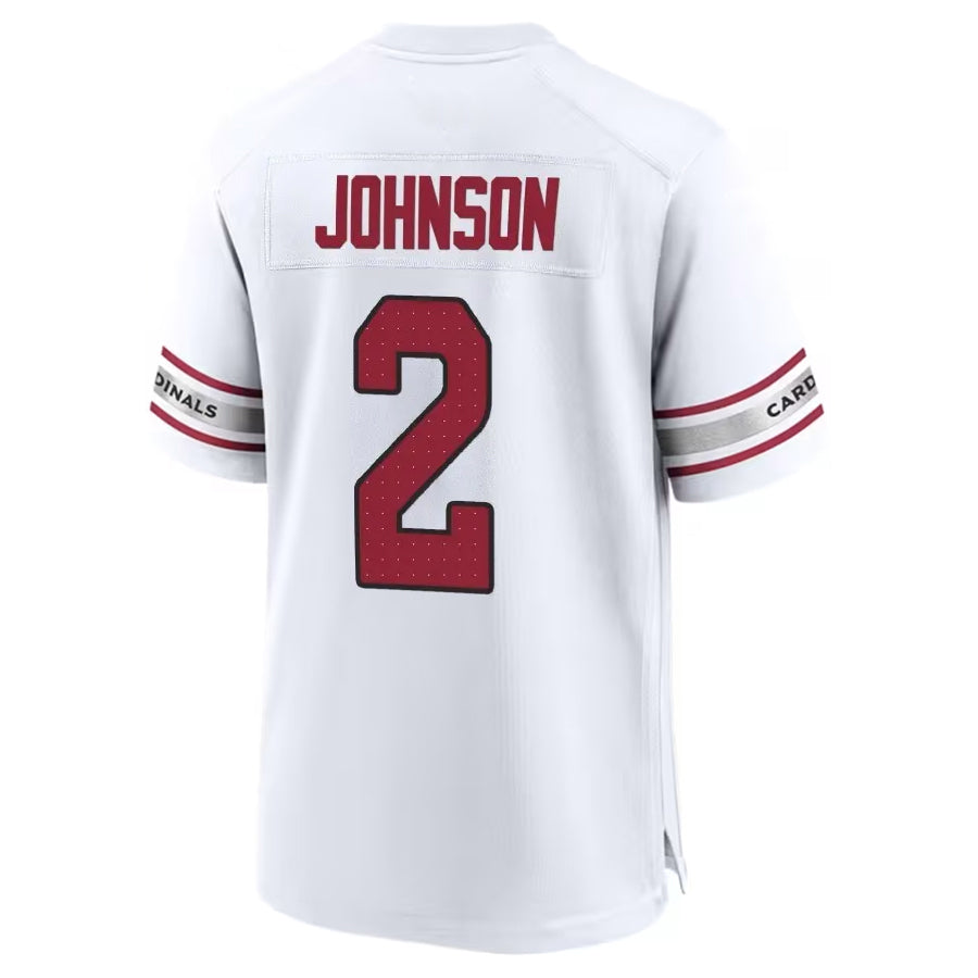A.Cardinals #2 Will Johnson Player White Home Game beagls Stitched Jerseys
