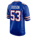 CAdoa B.Bills #53 Tyrel Dodson Royal Team Game Jersey