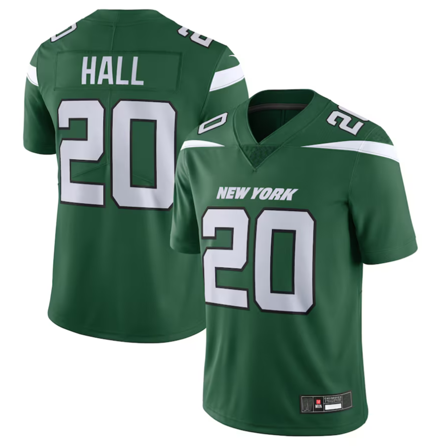 CAdoa #20 Breece Hall Player NY.Jets Gotham Green Vapor Untouchable Limited Stitched Jerseys