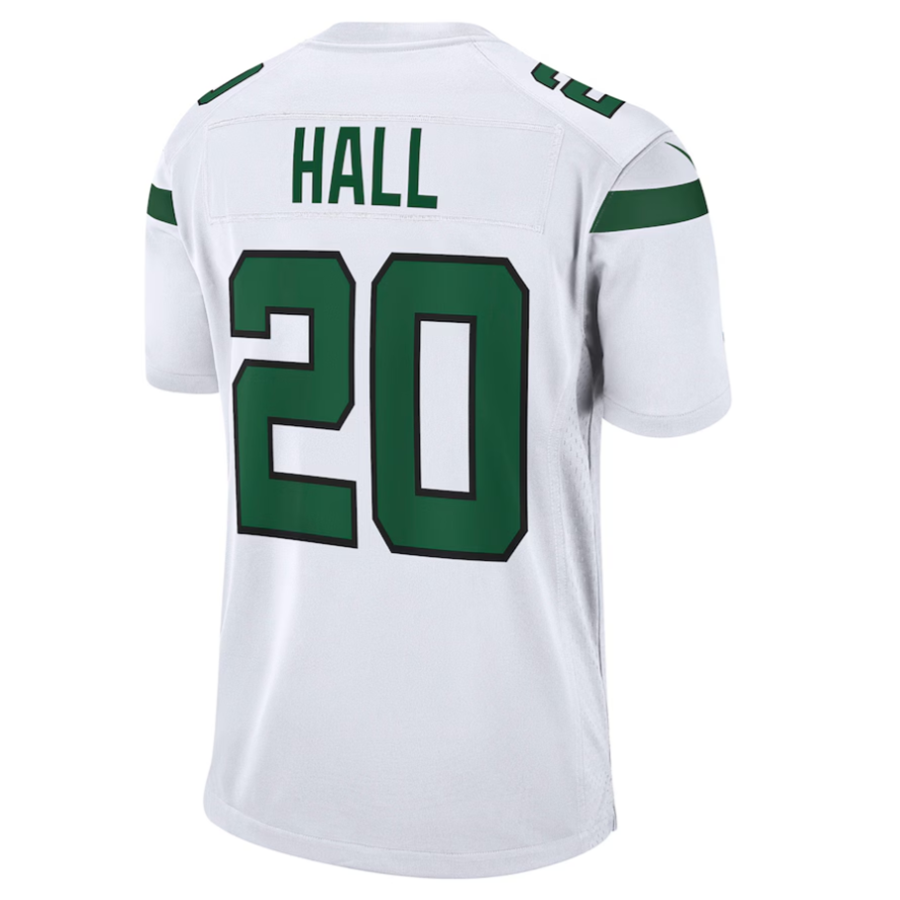 CAdoa #20 Breece Hall Player NY.Jets White Away Game Stitched Jersey
