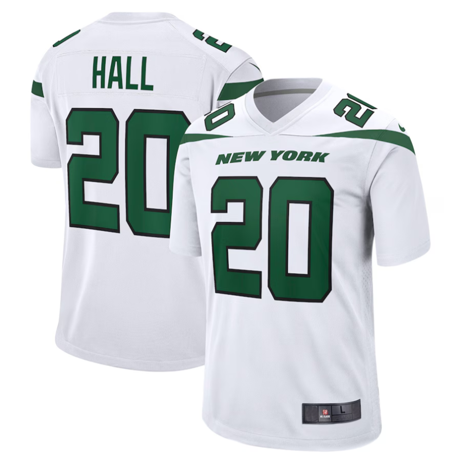 CAdoa #20 Breece Hall Player NY.Jets White Away Game Stitched Jerseys