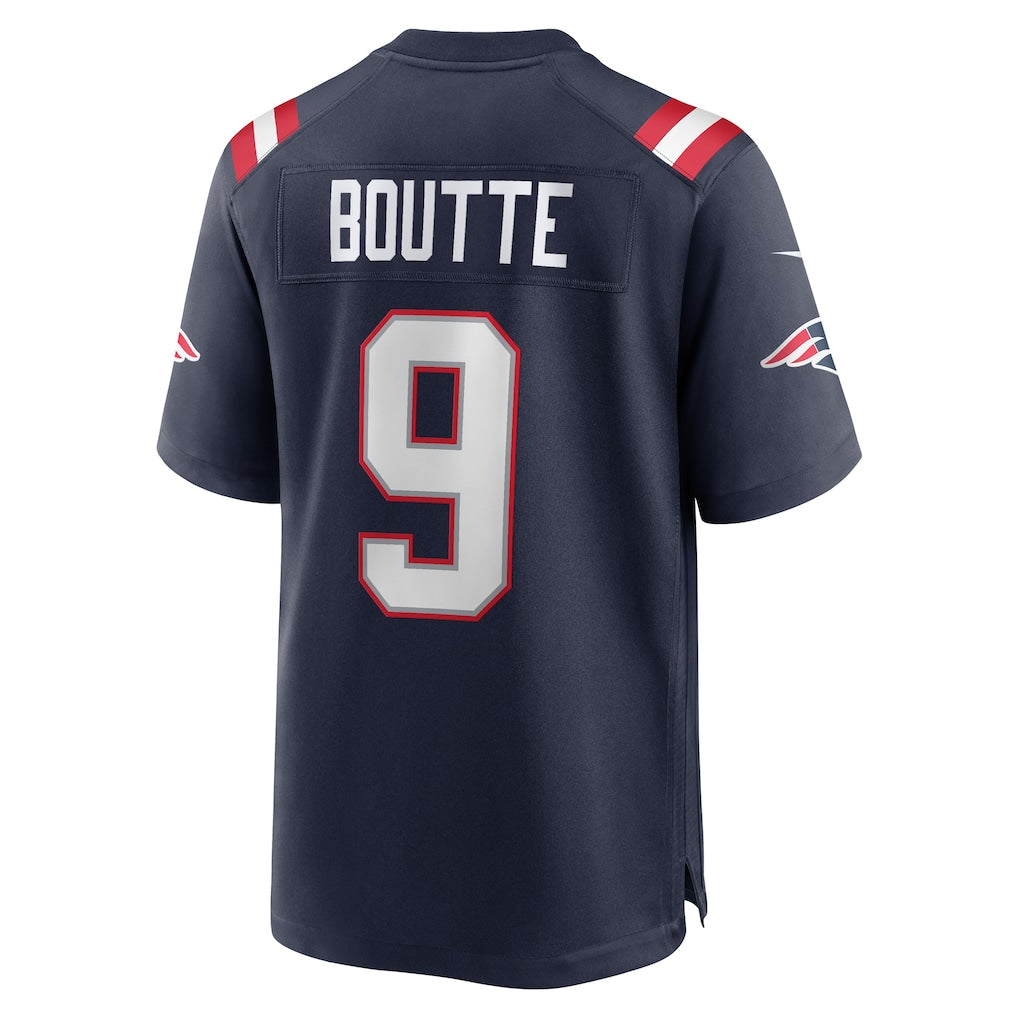 CAdoa NE.Patriots #9 Kayshon Boutte Navy Game Jersey