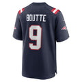 CAdoa NE.Patriots #9 Kayshon Boutte Navy Game Jersey