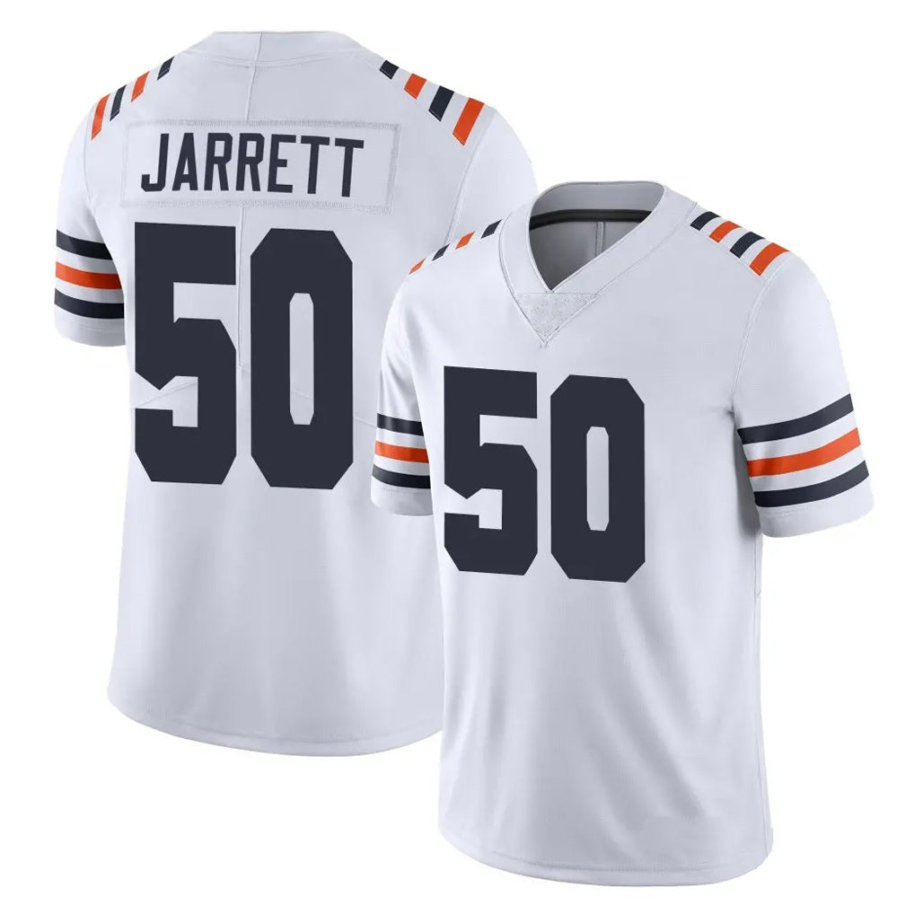 C.Bears #50 Grady Jarrett Player White Classic Vapor Limited Home Game CAdoa Stitched Jerseys