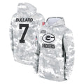 GB.Packers #7 Javon Bullard Player Arctic Camo Salute to Service Hoodies Limited Game CAdoa Stitched Jerseys