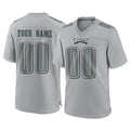 Custom P.Eagles Gray Atmosphere Fashion Home Game Any Name & Numbers CAdoa Stitched Jerseys