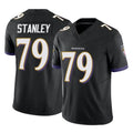 B.Ravens #79 Ronnie Stanley Player Black Vapor F.U.S.E. Limited CAdoa Stitched Jerseys