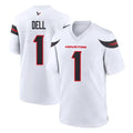 H.Texans #1 Tank Dell Player White Home Game CAdoa Stitched Jerseys