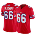 B.Bills #66 Connor McGovern Player Red Vapor F.U.S.E. Jersey Limited Home Game CAdoa Stitched Jerseys