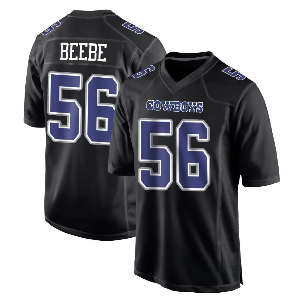 D.Cowboys #56 Cooper Beebe Player Carbon Black Fashion Home Game CAdoa Stitched Jerseys
