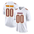 Custom W.Commanders White Tundra Fashion Home Game Any Name & Numbers CAdoa Stitched Jerseys