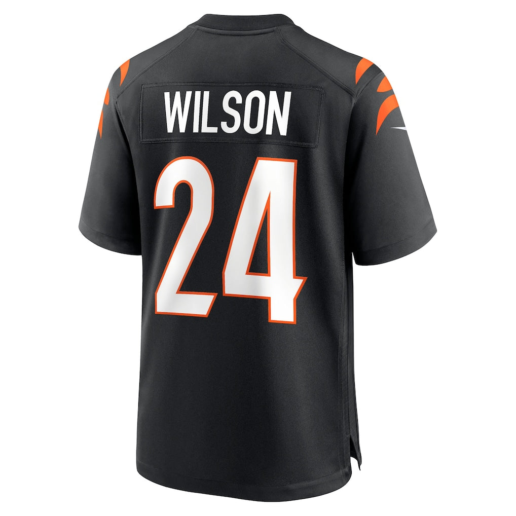 CAdoa C.Bengals #24 Marco Wilson Black Team Game Jersey