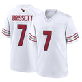 A.Cardinals #7 Jacoby Brissett Player White Home Game CAdoa Stitched Jerseys