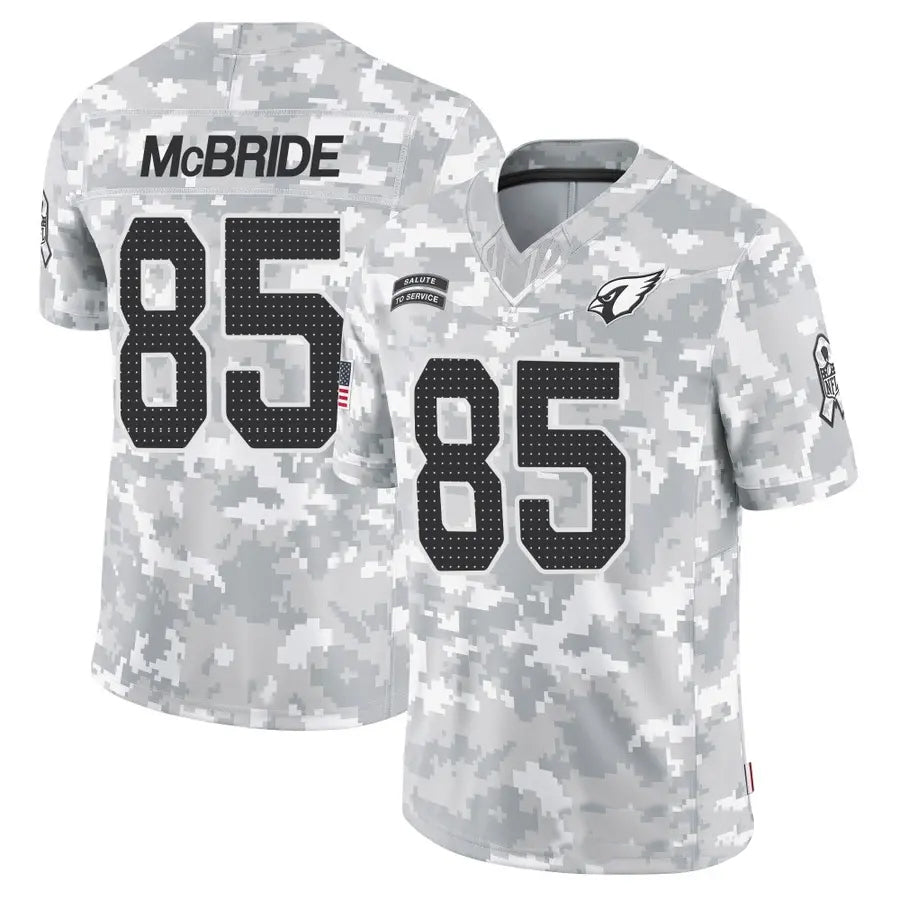 A.Cardinals #85 Trey McBride Player Camo Salute to Service Limited beagls Stitched Jerseys