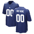 Custom NY.Giants Royal Home Game Any Name & Numbers CAdoa Stitched Jerseys