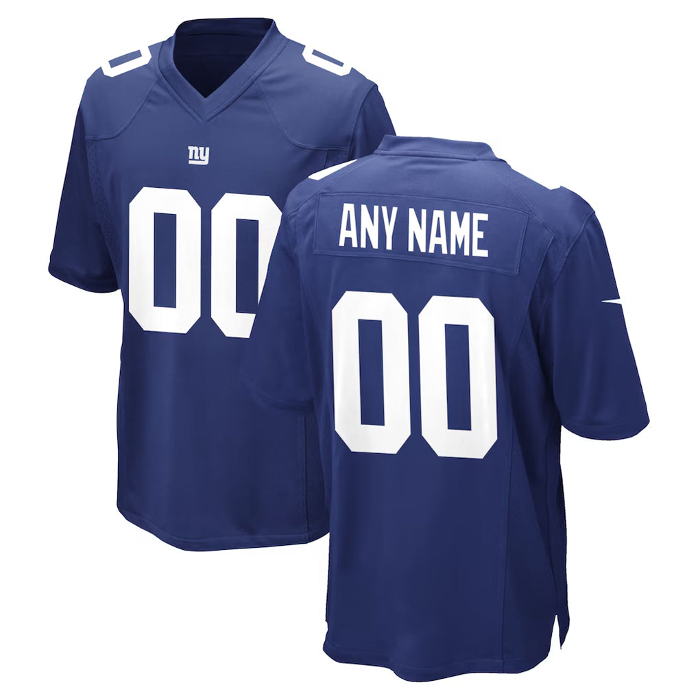 Custom NY.Giants Royal Home Game Any Name & Numbers CAdoa Stitched Jerseys