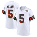 C.Browns #5 Quincy Williams Player White Alternate Home Game CAdoa Stitched Jerseys