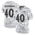 B.Ravens #40 Teddye Buchanan Player Arctic Camo Salute to Service Limited CAdoa Stitched Jerseys