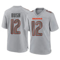 C.Bears #12 Devin Bush Player Gray Atmosphere Fashion Game CAdoa Stitched Jerseys