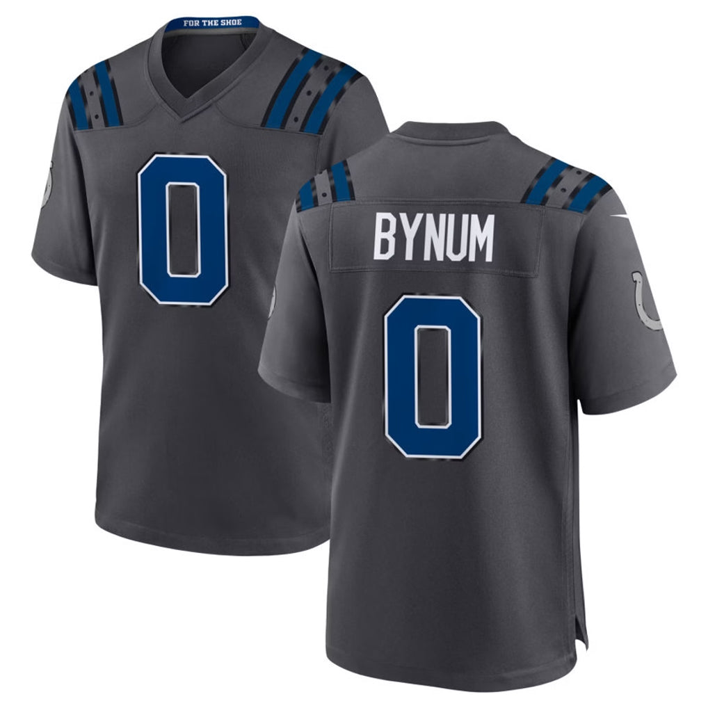 IN.Colts #0 Camryn Bynum Player Anthracite 2026 Rivalries Collection Home Game CAdoa Stitched Jerseys