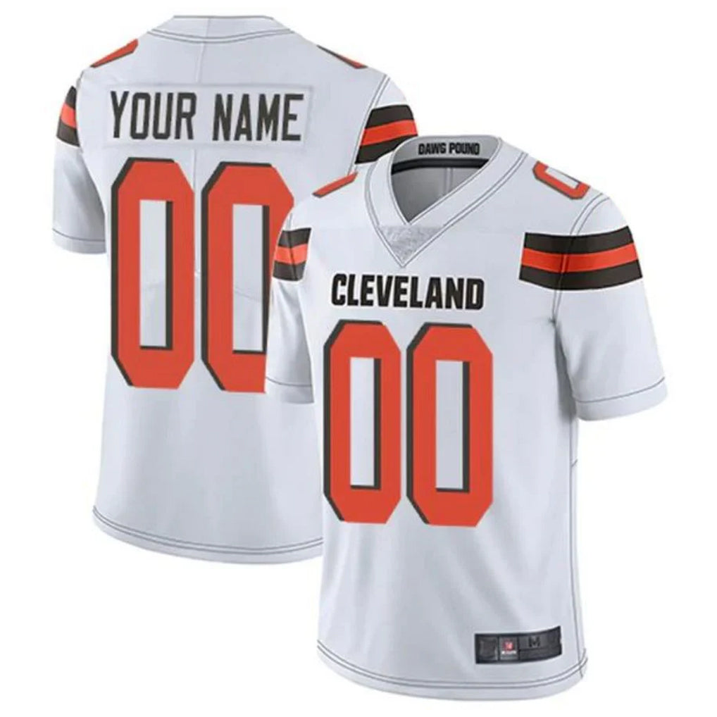 Custom C.Browns White Alternate Vapor Untouchable Limited Home Game Any Name & Numbers CAdoa Stitched Jerseys