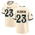 J.Jaguars #23 Foyesade Oluokun Player Natural 2026 Rivalries Collection Game CAdoa Stitched Jerseys