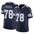 D.Cowboys #78 Terence Steele Player Navy Limited Vapor F.U.S.E. Home Game CAdoa Stitched Jerseys