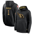 A.Cardinals #1 Kyler Murray Player Black Salute to Service Limited Hoodies beagls Stitched Jerseys