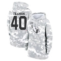 A.Cardinals #40 Pat Tillman Player Arctic Camo Salute to Service Limited Hoodie beagls Stitched Jerseys