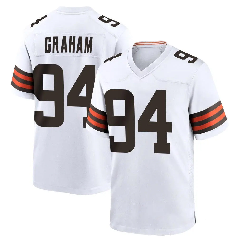 C.Browns #94 Mason Graham Player White Home Game CAdoa Stitched Jerseys