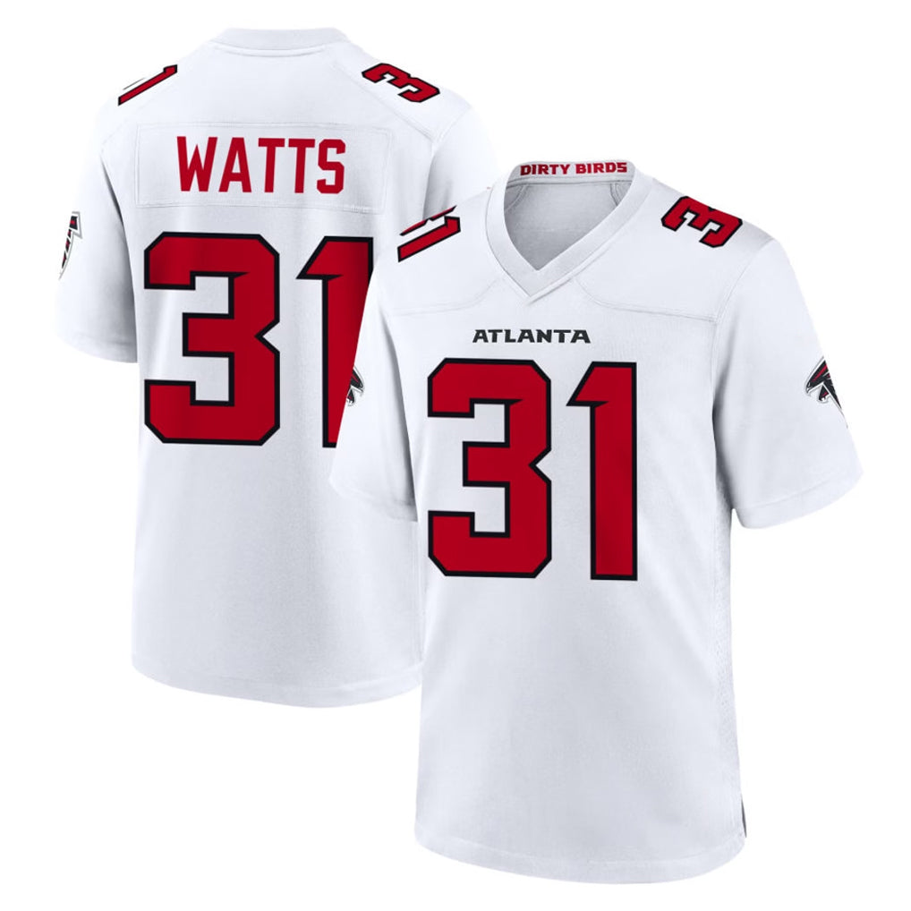 A.Falcons #31 Xavier Watts Player White Team Color Home Game CAdoa Stitched Jerseys