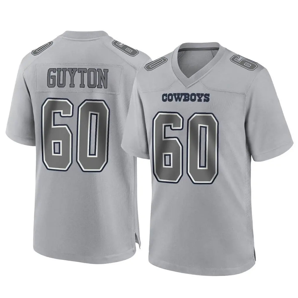D.Cowboys #60 Tyler Guyton Player Gray Atmosphere Fashion Home Game CAdoa Stitched Jerseys