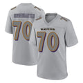 B.Ravens #70 Roger Rosengarten Player Gray Color Rush Vapor Untouchable Game CAdoa Stitched Jerseys
